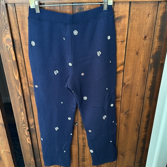 Madewell Airyterry Floral Embroidered Tapered Sweatpants Stitched-Pocket Edition - Picture 6 of 14